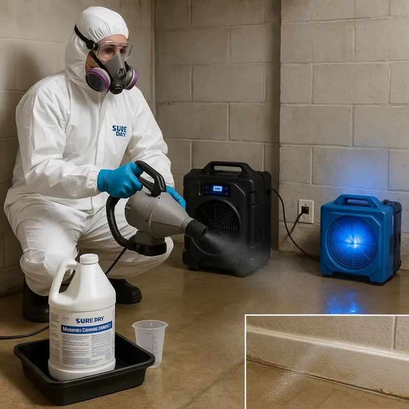 Sanitization and Odor Removal process in North Scituate, MA