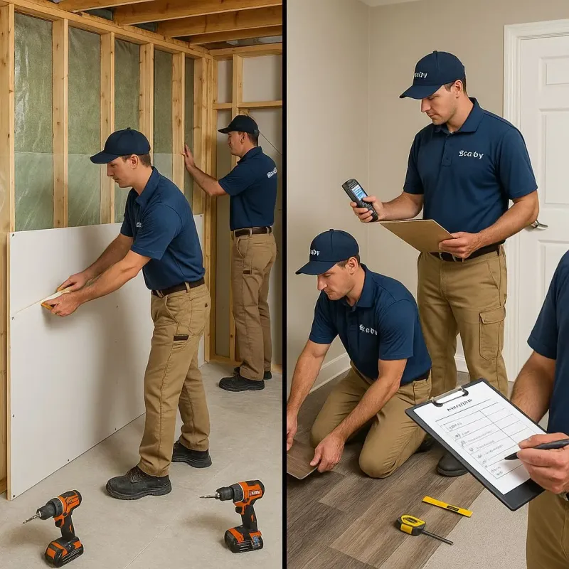 Repairs and Reconstruction process in North Scituate, MA